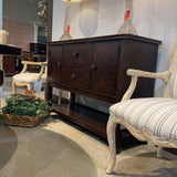 Gloryhouse Co. Solid Wood 2-Drawer w/ Open Shelf BUFFET/SIDEBOARD 52w17.5d36h