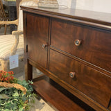 Gloryhouse Co. Solid Wood 2-Drawer w/ Open Shelf BUFFET/SIDEBOARD 52w17.5d36h