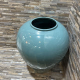 Large Ceramic Planter/Vase ACCESSORIES Blue 14d20h