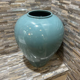 Large Ceramic Planter/Vase ACCESSORIES Blue 14d20h