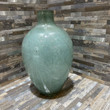 Crate & Barrel Blown Art Glass Vase ACCESSORIES Light Blue 6d11h