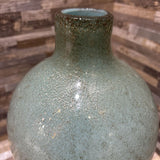 Crate & Barrel Blown Art Glass Vase ACCESSORIES Light Blue 6d11h