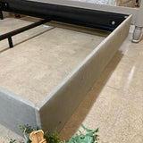 Skyline Furniture Axel Upholstered Border Queen Bed BEDS Gray 62w82d50h