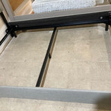 Skyline Furniture Axel Upholstered Border Queen Bed BEDS Gray 62w82d50h