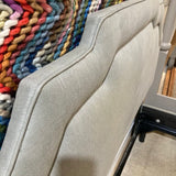 Skyline Furniture Axel Upholstered Border Queen Bed BEDS Gray 62w82d50h