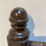 French Country Mahogany Twin Bed On Casters BEDS 41w80d49h