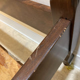 French Country Mahogany Twin Bed On Casters BEDS 41w80d49h