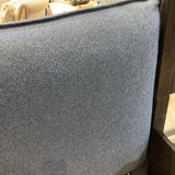 Crate & Barrel Lotus Upholstered Queen Bed BEDS Sea 68w93d41h