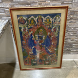 Framed Tibetan Thangka Painting ART WORK 30x42