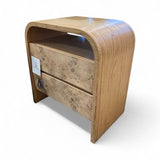 Casterly Crescent 2-Drawer NIGHTSTAND 28w18d30h