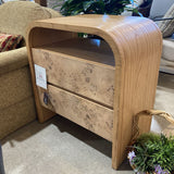 Casterly Crescent 2-Drawer NIGHTSTAND 28w18d30h