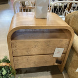 Casterly Crescent 2-Drawer NIGHTSTAND 28w18d30h