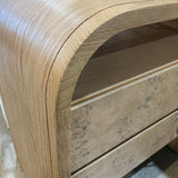 Casterly Crescent 2-Drawer NIGHTSTAND 28w18d30h