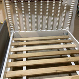Crate & Barrel Jenny Lind Wood Spindle Kids Twin Bed BEDS White 41w79d42.5h