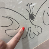 Girl's Bedroom Minimalist Butterfly Print ART WORK 24Wx20H