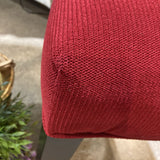 Crate & Barrel Upholstered Performance Fabric Side Chair CHAIR Red 21w21d34h