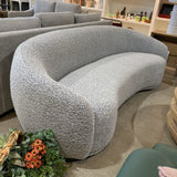 Foyzul Rolled Arm Boucle SOFA Gray 89.5w38d28h