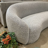 Foyzul Rolled Arm Boucle SOFA Gray 89.5w38d28h