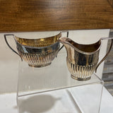 2pc Set Art Deco Cream & Sugar Set ACCESSORIES 7.5Wx4Dx4H largest