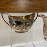 2pc Set Art Deco Cream & Sugar Set ACCESSORIES 7.5Wx4Dx4H largest