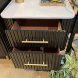 Acme Clayten Marble Top 2-Drawer NIGHTSTAND 26w20d26h