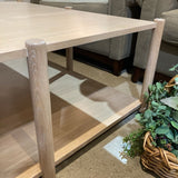 Dowel Furniture Loma Cerused Oak COFFEE/COCKTAIL TABLE 48w48d16h