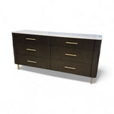 Acme Clayten Marble Top 6-Drawer DRESSERS/CHESTS 71w22d35h