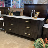 Acme Clayten Marble Top 6-Drawer DRESSERS/CHESTS 71w22d35h