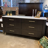 Acme Clayten Marble Top 6-Drawer DRESSERS/CHESTS 71w22d35h