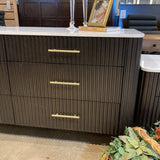 Acme Clayten Marble Top 6-Drawer DRESSERS/CHESTS 71w22d35h