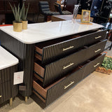 Acme Clayten Marble Top 6-Drawer DRESSERS/CHESTS 71w22d35h