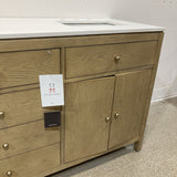 Modern Light Wood Multi-Drawer Double Vanity FURNITURE