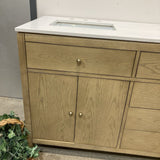 Modern Light Wood Multi-Drawer Double Vanity FURNITURE
