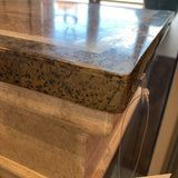 Augustus Etched Fossil Stone Pedestal FURNITURE 14w14d41h