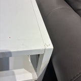 Lark 2-Drawer NIGHTSTAND White/Gold 28w17d26h