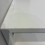 Lark 2-Drawer NIGHTSTAND White/Gold 28w17d26h