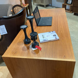 Wood Waterfall Desk DESKS Warm Oak 65w30d30h