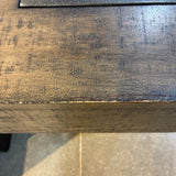 Rustic Modern Kraus Table END/SIDE TABLE Brown/Black 25w23.5d25h