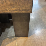 Rustic Modern Kraus Table END/SIDE TABLE Brown/Black 25w23.5d25h