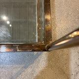 Rectangular Tiered Brass & Glass w/ Mirrored Lower Shelf COFFEE/COCKTAIL TABLE 42w24d18h