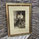 "Italian Flower Girl" Framed Lithograph ART WORK 24x31