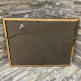 Blue Toned Framed Landscape Scene ART WORK 17x13