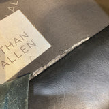 Three Seat Leather SOFA Black 78w37d34h