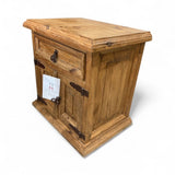 Rustic Pine 1-Drawer w/ Lower Cabinet NIGHTSTAND 24Wx17Dx24H
