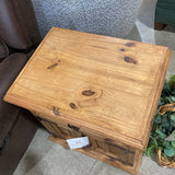 Rustic Pine 1-Drawer w/ Lower Cabinet NIGHTSTAND 24Wx17Dx24H