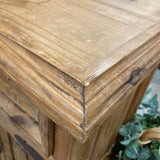 Rustic Pine 1-Drawer w/ Lower Cabinet NIGHTSTAND 24Wx17Dx24H