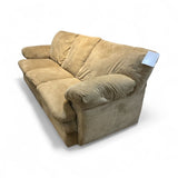 3-Seat Soft Microfiber SOFA Tan 90Wx42Dx34H