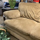 3-Seat Soft Microfiber SOFA Tan 90Wx42Dx34H