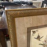 Botanical Print - Floral & Birds ART WORK 34.5Wx40.5H