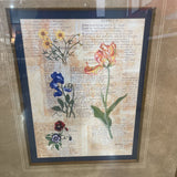 Floral Botanical Print ART WORK 34.5Wx40.5H